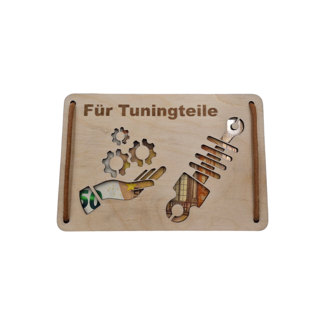 Geldgeschenk | Inkl. Geldfach + Lederband |