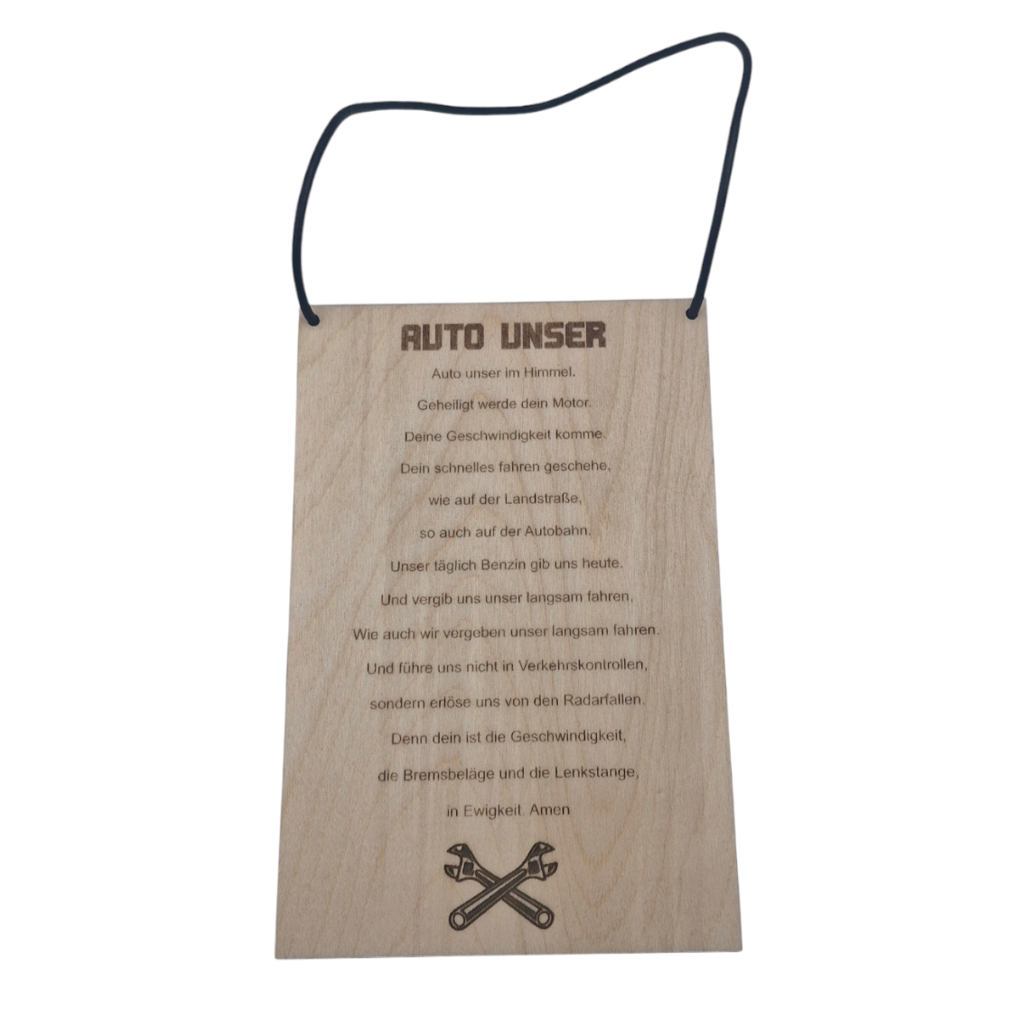 Auto Unser | Schild mit Lederband