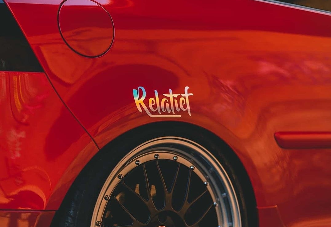 Relatief Sticker