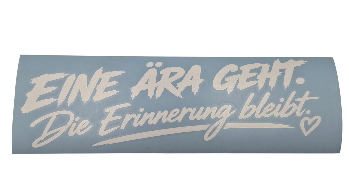 Eine ÄRA geht. / Erinnerung
