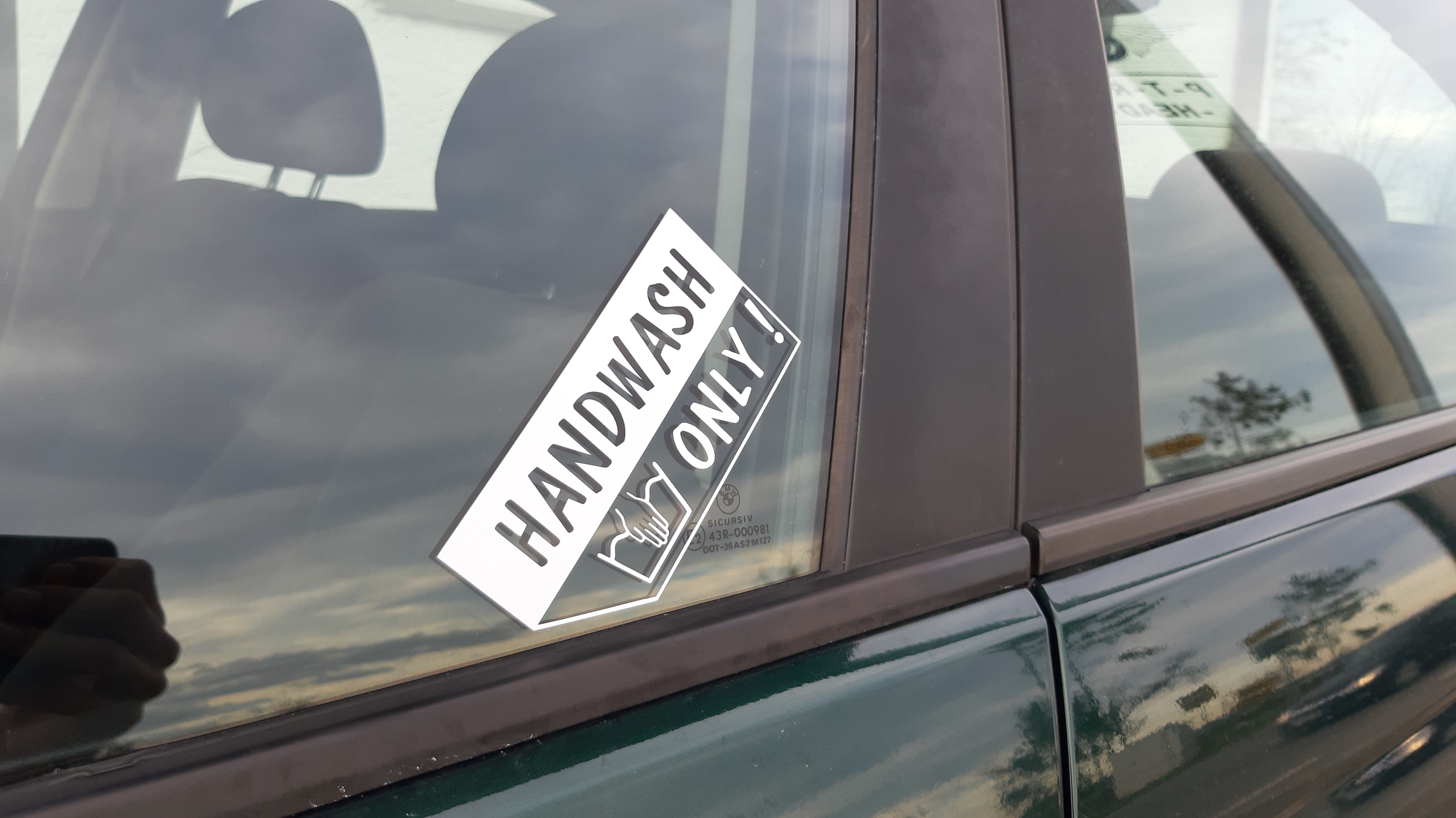 2x HandWash Only Sticker