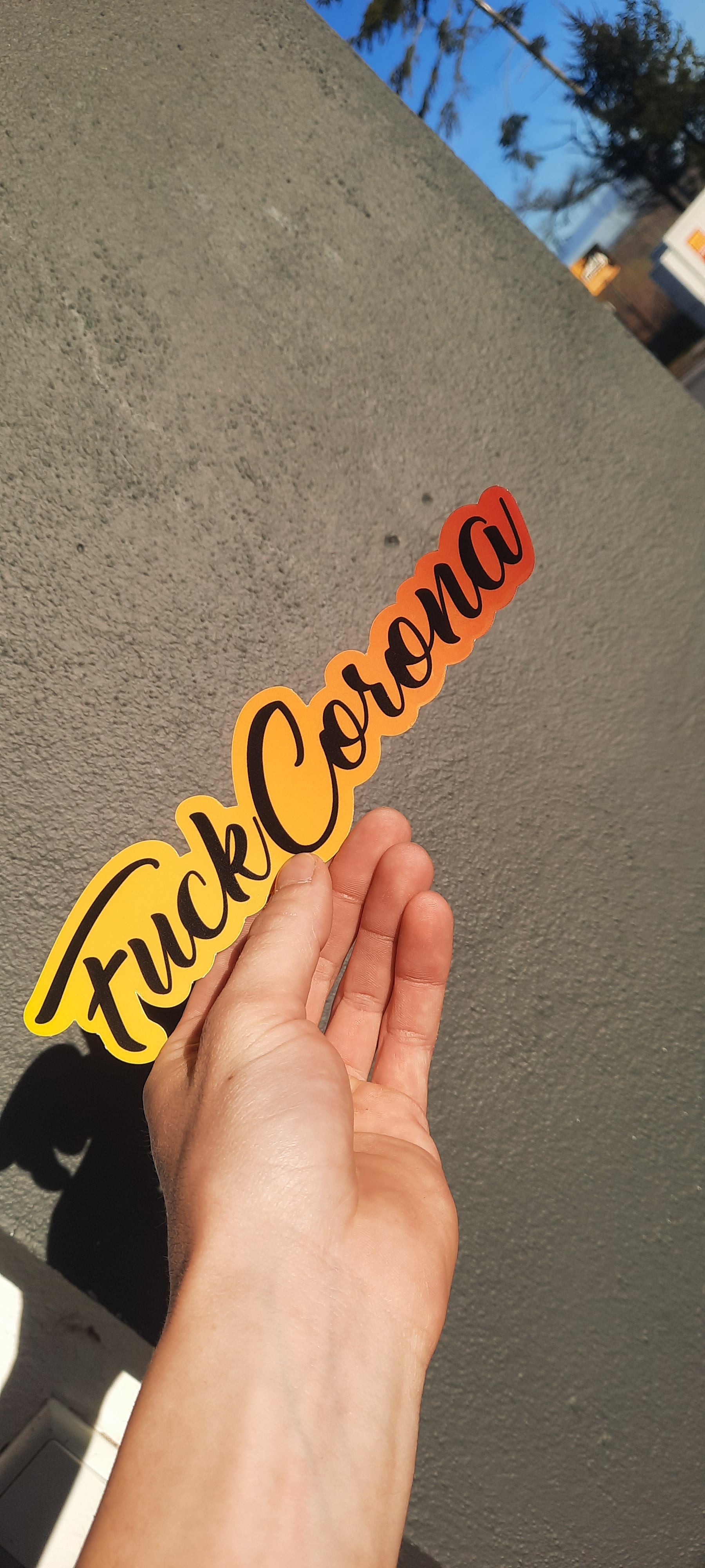 F*ck Corona Sticker transparent