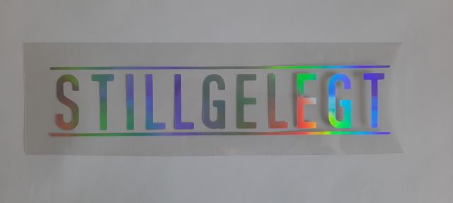 2x STILLGELEGT Sticker