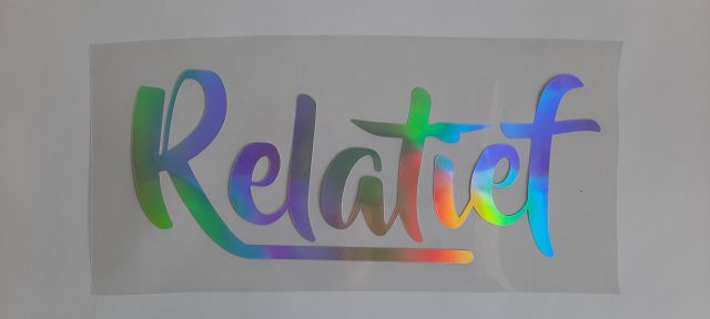 Relatief Sticker