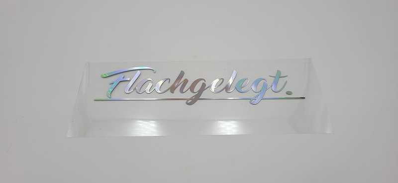 Flachgelegt Sticker