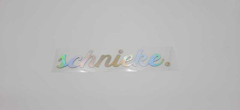 schnieke. Sticker